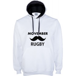 Dessuadora caputxa Movember Rugby