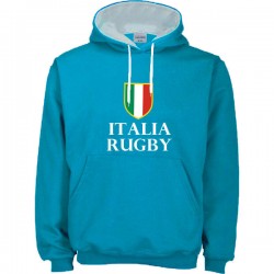 Suéter capuz Italia Rugby